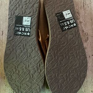 Copper Gold Cushion Flip Flops